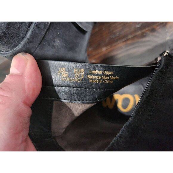 Sam Edelman Margaret Black Suede Ankle Bootie/Sz. - Picture 7 of 7